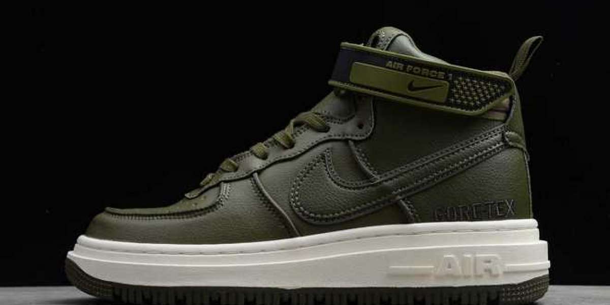 New Nike Air Force 1 Gore-Tex Boot “Medium Olive” Shoes CT2815-201