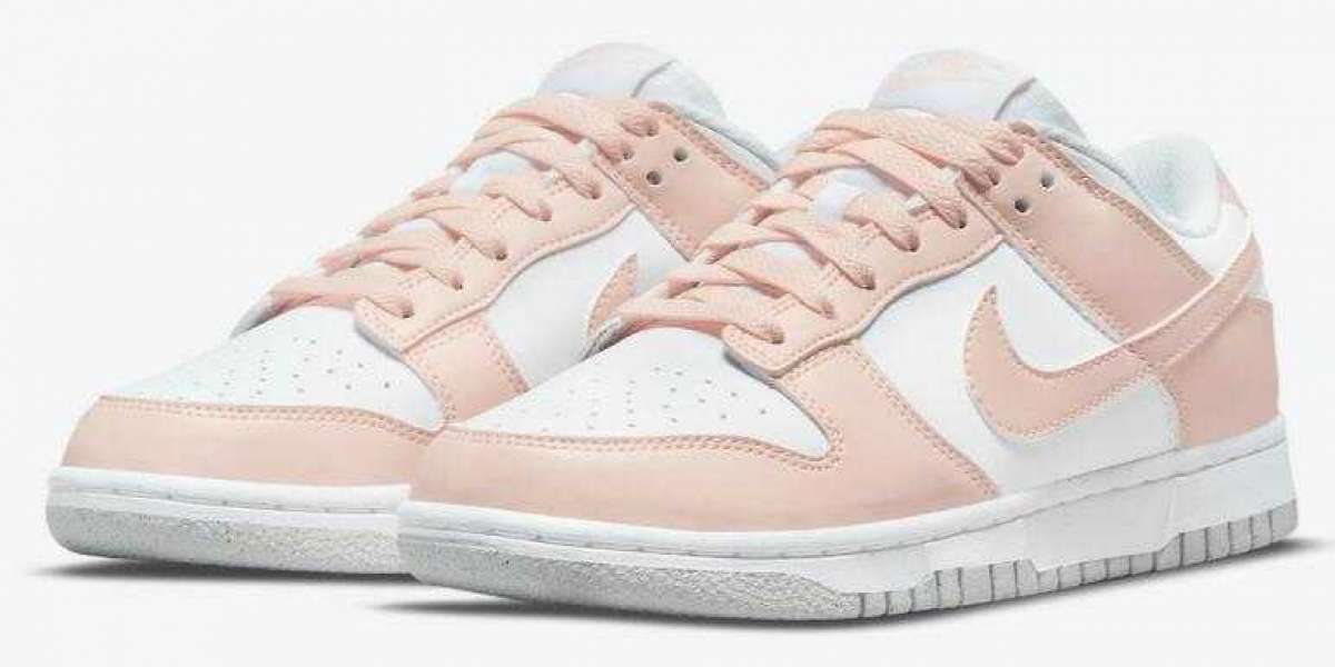 Newest Nike Dunk Low Move to Zero Coverd by White and Soft Pink