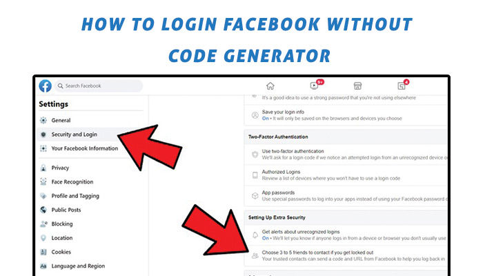 How to Login to Facebook without Code Generator?