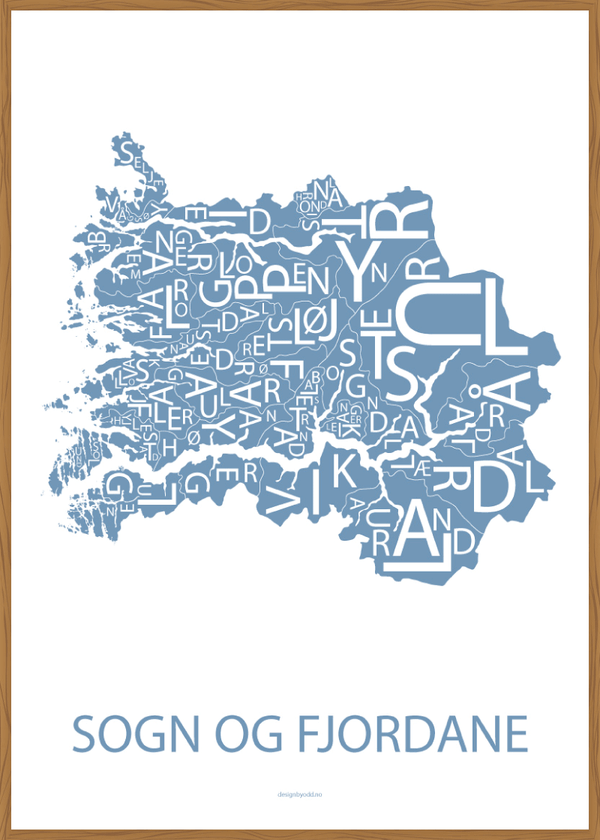 sogn og fjordane kart | design by odd