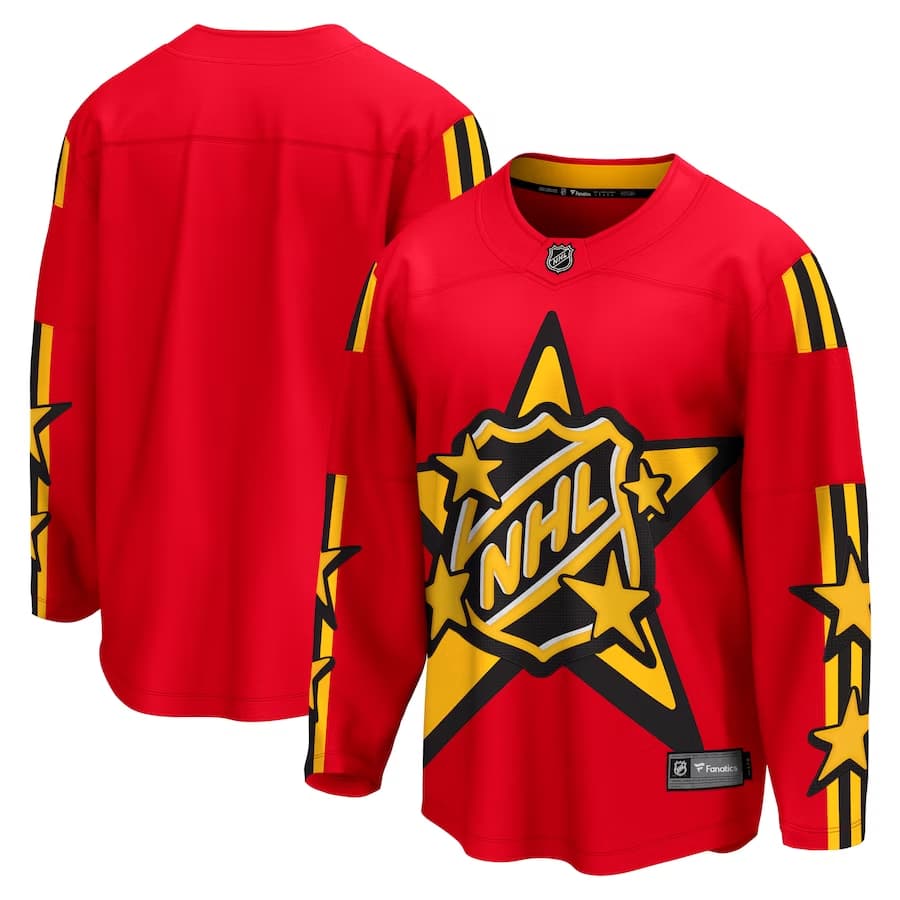 Men's Fanatics Branded Red 2024 NHL All-Star Game Breakaway Jersey - CheapRangersJerseys.com